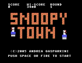 Snoopy Town Title Screen